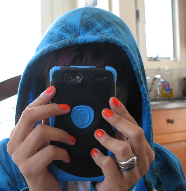 Blue Sweat Shirt and Matching Blue Android